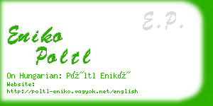 eniko poltl business card